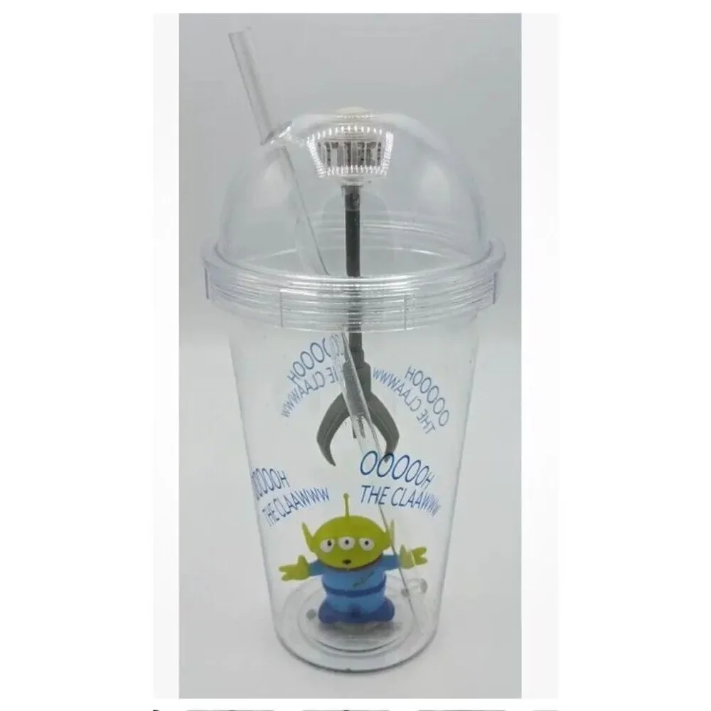 Disney Parks Pixar Toy Story Land Little‎ Green Alien Claw Light-up Cup w/ Straw